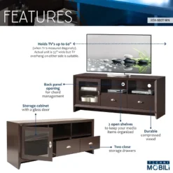 Modern TV Stand For TVs Up To 60" With Storage Dark Brown - Techni Mobili 13 Modern TV Stand For TVs Up To 60" With Storage Dark Brown - Techni Mobili -Lush Living Store GUEST 66116760 dd06 43d9 aa13 fff645297cb3