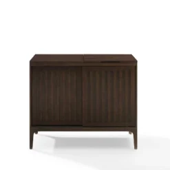 Asher Record Storage Media Console Dark Brown - Crosley -Lush Living Store GUEST 661fc393 b210 4b1d 85f3 d3b80c85dbbc