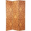 6" Double Sided Damask Room Divider Orange - Oriental Furniture -Lush Living Store GUEST 665f4e8b 435b 4d43 8371 e92386839232