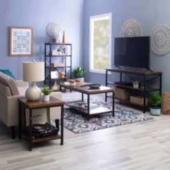 Austin TV Stand For TVs Up To 40" Light Brown - Linon -Lush Living Store GUEST 670cc1df e7f7 4ba4 b568 df31ade37eb7