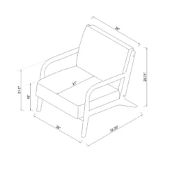 Esters Wood Armchair - Threshold™ -Lush Living Store GUEST 671b808a 0f51 4b1b 8bb1 34be7d271a3c