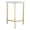 Heron Side Table White/Gold - ZM Home -Lush Living Store GUEST 680306d8 e5da 4b56 b561 1ef4dcfa337b
