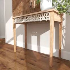 Large Farmhouse Wood Console Table Brown - Olivia & May 18 Large Farmhouse Wood Console Table Brown - Olivia & May -Lush Living Store GUEST 68241989 96b6 40a0 8f43 5944433498b9