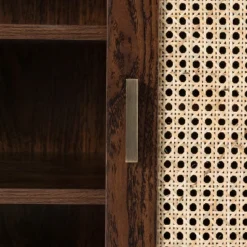 Eurotas Modern Livingroom TV Stand For TVs Up To 65" With Rattan Design | KARAT HOME -Lush Living Store GUEST 68674f55 b5d1 4db1 8eaa d98a6d2236fc