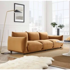 Copious Performance Velvet Sofa Cognac - Modway