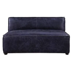 52" Birdie Sofa With Top Grain Leather Vintage Blue - Acme Furniture -Lush Living Store GUEST 68b1fd24 87ef 477c acb1 e5751e650d81