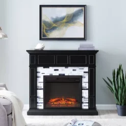 Dalmen Marble Fireplace Black - Aiden Lane -Lush Living Store GUEST 6924354e b42e 4eea 86fc 4bbde3663e95