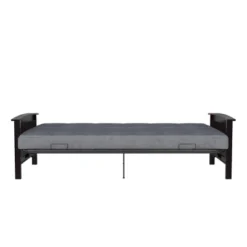 Full Brixen Wood Arm Metal Futon Frame With 6" Mattress - Room & Joy -Lush Living Store GUEST 69726c33 72d5 4a12 bfa4 c5e6178be2d6