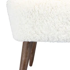 Inès Upholstery Fluffy Fabric Accent Barrel Chair | Karat Home - Ivory Solid -Lush Living Store GUEST 69b4f95f 957c 4612 b9a9 ac625e57654c