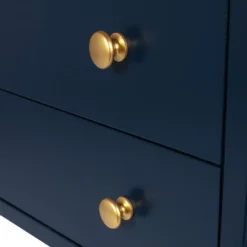 Knox 2 Drawer Side Table With Brass Accents - East At Main -Lush Living Store GUEST 69bb3ffd eed2 4810 9ea3 0d3c0181fc91