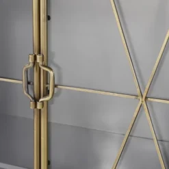 Richard Carter Display Metal Cabinet Gun Metal Antique Gold - StyleCraft -Lush Living Store GUEST 69f0e1f0 e5db 4463 a768 11be9203b6ab