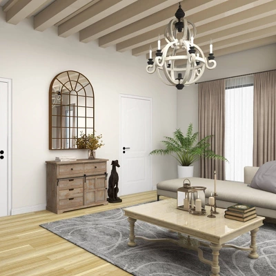 Farmhouse 5 Drawer Cabinet Brown - Olivia & May 11 Farmhouse 5 Drawer Cabinet Brown - Olivia & May - Image 9