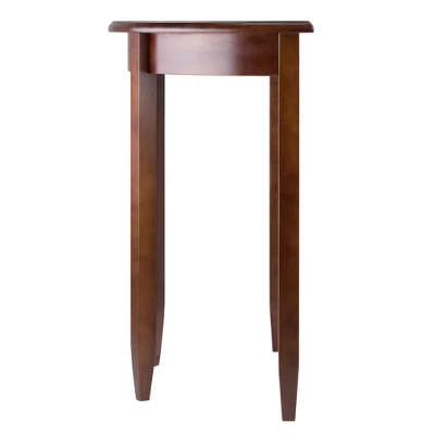 Concord Half Moon Accent Table - Antique Walnut - Winsome 4 Concord Half Moon Accent Table - Antique Walnut - Winsome - Image 2