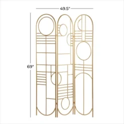 Modern Metal Room Divider Screen Gold - Olivia & May -Lush Living Store GUEST 6aa034ce d6b1 4c1c bcd6 9901a8403b14