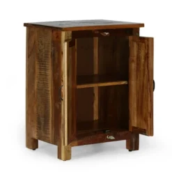 Greenler Boho Handcrafted 2 Door Wood Sideboard Natural/Multi Colored - Christopher Knight Home -Lush Living Store GUEST 6ab55d2e 49d6 4f09 9b58 d069e86f2705