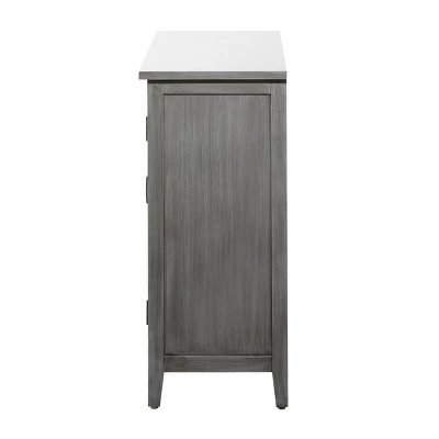 Contemporary Wood Cabinet Gray - Olivia & May 8 Contemporary Wood Cabinet Gray - Olivia & May - Image 6