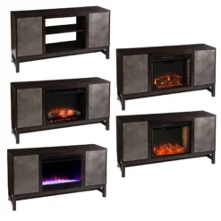 Tifchar Storage Media Cabinet Brown/Antique Silver - Aiden Lane -Lush Living Store GUEST 6ace9703 5517 4c5f 96c6 8dce38bf0f91