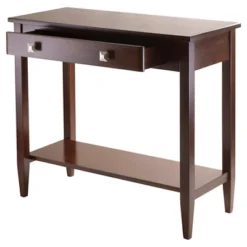 Richmond Console Table With Tapered Leg Walnut Finish - Winsome