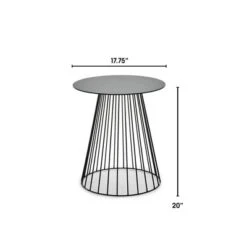 Element Round Side Table Black - Adore Decor -Lush Living Store GUEST 6b4984f4 030f 4dde 9c86 e0ef743af167