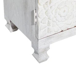 Mediterranean Carved Wood Cabinet White - Olivia & May -Lush Living Store GUEST 6bb255a0 b77e 4b6d b607 cba38a53ba09