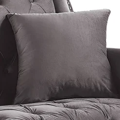 Pernice Button Tufted Chenille Loveseat Gray - HOMES: Inside + Out -Lush Living Store GUEST 6bceeae6 800c 4df2 97b0 27d06faa3a00