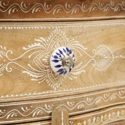 Culloden Handcrafted Boho Mango Wood Cabinet Natural/White - Christopher Knight Home -Lush Living Store GUEST 6c05f5d5 977f 4301 a134 d713f7d08b61