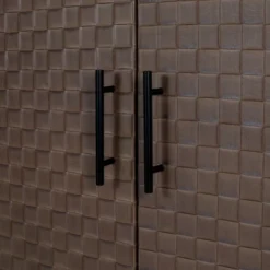 Arina 2 Door Leatherette With Bands Weaving Vision High Accent Cabinet With Adjustable Shelf - The Pop Maison -Lush Living Store GUEST 6cac6ad6 46d2 4942 8c8b d5ab3e6770fa