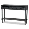 Garvey Wood 3 Drawer Entryway Console Table - Baxton Studio -Lush Living Store GUEST 6cecc35e ba81 49c0 8751 415e44d478dd