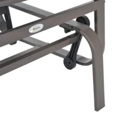 Outsunny Gliding Lounger Chair, Outdoor Swinging Chair With Smooth Rocking Arms And Lightweight Construction For Patio Backyard -Lush Living Store GUEST 6d62f142 867a 45e7 9c59 b04bd652c7e7