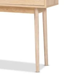 Baird Wood And Rattan 2 Drawer Console Table Brown - Baxton Studio -Lush Living Store GUEST 6eb05792 c461 47b8 a8a1 689cdb7cbe91