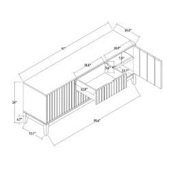 Thousand Oaks Wood Scalloped TV Stand For TVs Up To 60" - Threshold™ Designed With Studio McGee -Lush Living Store GUEST 6eb78357 bdca 4768 81d1 c6707913672b