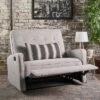 Calliope Buttoned Fabric Reclining Loveseat Light Gray Tweed - Christopher Knight Home -Lush Living Store GUEST 6f7eb52c d693 42b2 921f 76ec680050ee