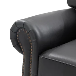 Antonia 60" Wide Chesterfield Loveseat, Genuine Leather Sofa With Nailhead Trim And Rolled Armrests -A+B | ARTFUL LIVING DESIGN -Lush Living Store GUEST 6f93adaf 1f40 4ca7 a92c bd7d61e13e1f