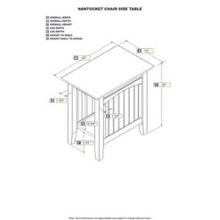 Nantucket Chair Side Table White - AFI -Lush Living Store GUEST 6fb2a311 cb59 45f8 8924 141f728593e8
