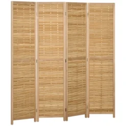 HOMCOM Room Divider, 5.5' Tall Bamboo Portable Folding Privacy Screens, Hand-Woven Double Side Partition Wall Dividers For Home, Natural 14 HOMCOM Room Divider, 5.5' Tall Bamboo Portable Folding Privacy Screens, Hand-Woven Double Side Partition Wall Dividers For Home, Natural -Lush Living Store GUEST 6fd94997 e692 4304 b720 ce4112550746