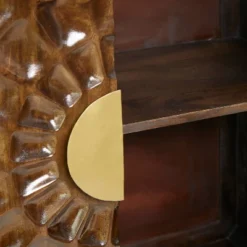 Contemporary Carved Mango Wood Cabinet Brown - Olivia & May -Lush Living Store GUEST 6fe8362e 49e3 4071 870f db96918ad7aa