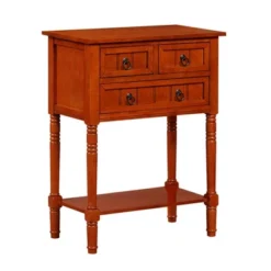 Kendra 3 Drawer Hall Table With Shelf - Breighton Home -Lush Living Store GUEST 6fecbcae e4b2 4cab 9922 b2f96476cd9e