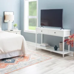 Miele Console Table White - Powell -Lush Living Store GUEST 70601bfe 95d2 4157 a1be 9f752133f3ac