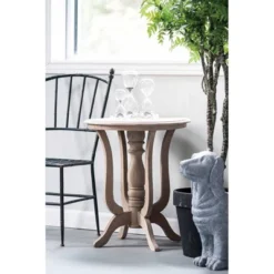 Marion Side Table With Durian Wood Natural - A&B Home -Lush Living Store GUEST 706271a4 9af7 4090 83f1 376243f19483
