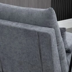 HOMCOM Accent Chair With Ottoman, Reclining Comfy Chair With Adjustable Backrest, Steel Frame And Pillow For Living Room, Bedroom -Lush Living Store GUEST 71db9b27 5f45 4011 9a15 4ed7715ebaec