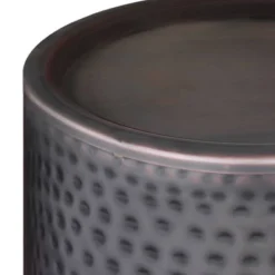 Ledger Metal Side Table Hammered Antique Copper - WyndenHall -Lush Living Store GUEST 71e9addd 4192 4b1d 9f7d 7cd97cb428fa