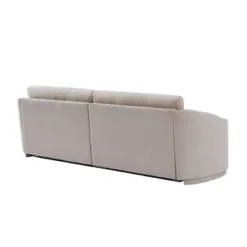 Stylish Sofa With Semilunar Arm, Rivet Detailing, And Solid Frame-ModernLuxe -Lush Living Store GUEST 722083a9 875b 4a61 839c f25d760a7dfc