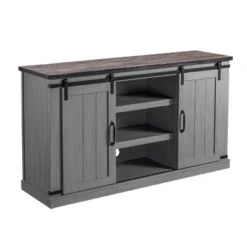 Sliding Doors TV Stand For TVs Up To 60" - Home Essentials