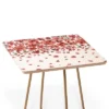 Square Ninola Design Prairie Flowers Countryside Red Side Table White/Gold - Deny Designs -Lush Living Store GUEST 72ca463e b550 461d b9f4 1ce67295f247