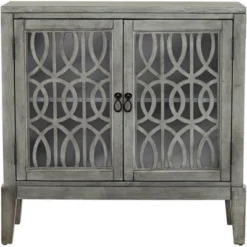 55 Downing Street Elias 36" Wide Gray Wood 2-Shelf Cabinet -Lush Living Store GUEST 737816f3 1f86 4ab3 8ab2 e2d3b0ded1f2