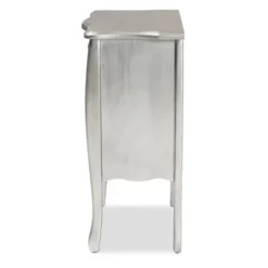 Eliya Brushed Wood 3 Drawer Storage Cabinet Silver - Baxton Studio -Lush Living Store GUEST 73afbbf0 e37b 4f94 8079 ce0bd807c9fa