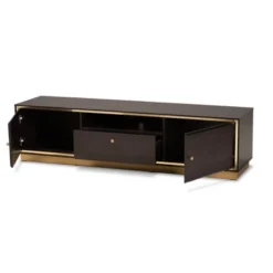 Cormac Wood And Metal 2 Door TV Stand For TVs Up To 60" - Baxton Studio -Lush Living Store GUEST 73bfe392 d959 45b0 8174 9f8aa19615cf