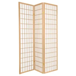 6 Ft. Tall Window Pane Shoji Screen 3 Panels - Oriental Furniture -Lush Living Store GUEST 73ec421f 4bcb 406c 9cbd 894d830c9381