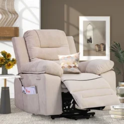 Electric Lift Recliner With Adjustable Massage, Heating Function, Infinity Positions And Side Pockets - ModernLuxe -Lush Living Store GUEST 7422f273 655c 4807 8498 fb54f070cf60