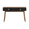 Amigo Veneer Wood Console Table Black/Walnut - Armen Living